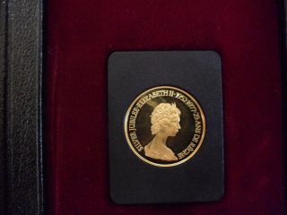1977 Canada $100 1/2 Troy Oz Pure Gold Proof Coin Queen ' S Jubilee In Case W. photo