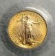 2002 - 1/10 Oz.  Gold American Eagle $5 - Pcgs Ms 69 Gold photo 1