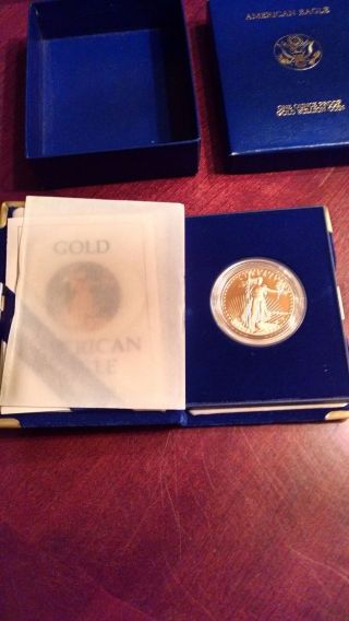 1986 Gold American Eagle 1 Oz.  Proof Coin And photo