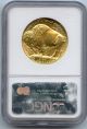 2008 $50 Gold Buffalo Early Releases Ngc Ms 69 1 Oz.  9999 Fine Gold Hucky Gold photo 3