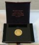 1974 Fiji Islands $100 Gold Proof Coin Commemorate Cession To Great Britain Gold photo 3