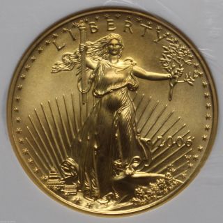 2006 W $25 Burnished West Point Gold Eagle Ngc Ms 70 Low Mintage Nr 01201791b photo