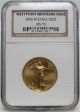 2006 W $25 Burnished West Point Gold Eagle Ngc Ms 70 Low Mintage Nr 01201791b Gold photo 2
