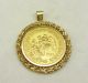 Gold 1959 Mexico 20 Peso 0.  482 Ounce,  16.  7 Grams,  With 14k Gold Heavy Bezel, Coins: World photo 1