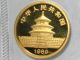 1989 1/10oz Gold Chinese Panda,  10 Yuan,  Plastic Large Date China photo 4