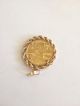 Usa $5 Dollar 1/40 Fine Gold Coin American Eagle Libery 1988 Necklace Real Gold photo 3