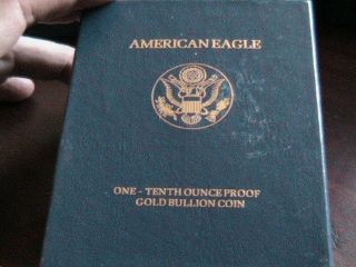 1988 - P 1/10 Oz Proof Gold American Eagle (w/box &) photo