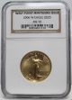 2006 W $25 Burnished West Point Gold Eagle Ngc Ms 70 Low Mintage Nr 01201789b Gold photo 2