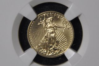 2009 G$5 1/10th Oz Gold Eagle Certified Ngc Ms70 Early Releases photo