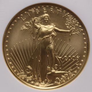 2006 W $25 Burnished West Point Gold Eagle Ngc Ms 70 Low Mintage Nr 01201788b photo