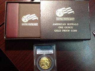 Pcgs 2013 W Proof 69 Dcam 1 Oz.  999 Fine Gold Buffalo photo