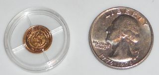 2000 $10 Gold Civil War Gettysburg Liberia Choice Coin 1/2 Gram, photo