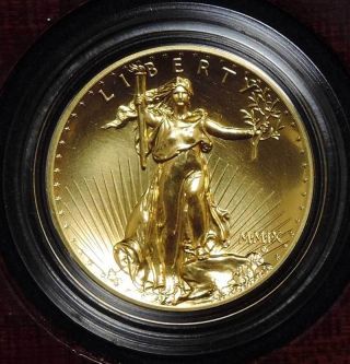2009 Ultra High Relief Double Eagle Gold Coin. photo