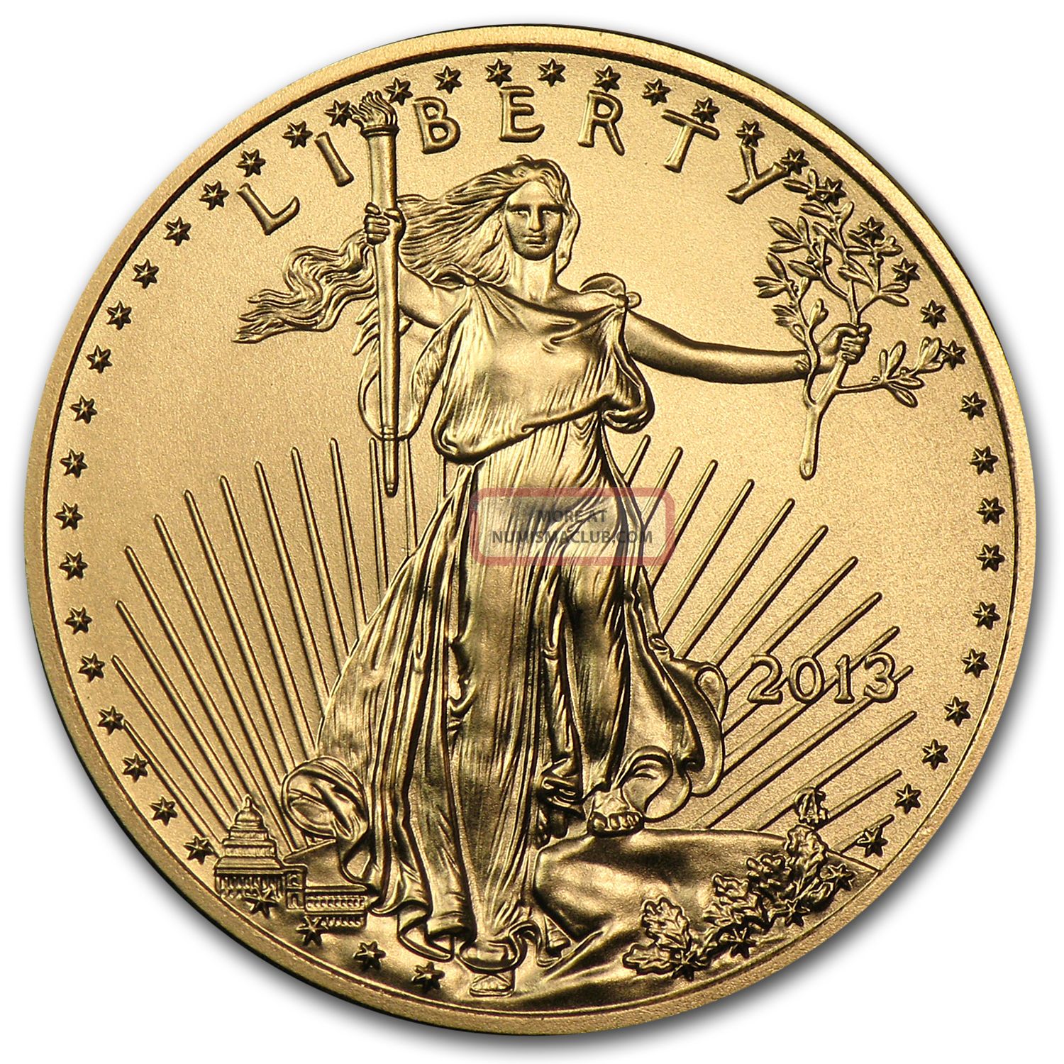 2013 1/4 Oz Gold American Eagle Coin Brilliant Uncirculated Sku 71274