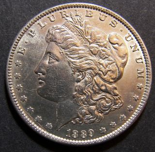 1889 - P Us Morgan Silver Dollar Brilliant Uncirculated photo