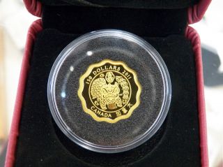 Canada - - $150 Pure Gold Coin - - Blessings Of Happiness - - Rare 888 Mintage - - Scarce photo