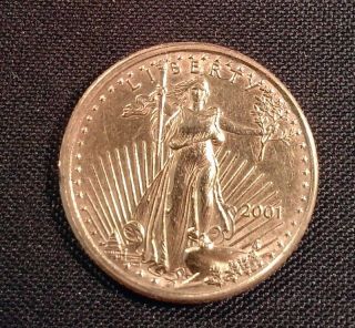 2001 United States 1/10th Oz $5.  Gold Eagle photo