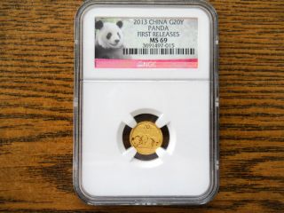 2013 China G20y Panda First Releases Ngc Ms 69 photo