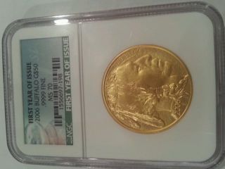 2006 1 Oz Burnished Gold Buffalo Coin - Ms - 70 Ngc - Sku 1556697 - 198 photo