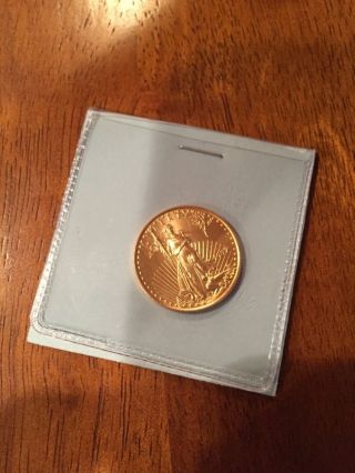 1997 American Gold Eagle 1/4 Oz 99.  999 Pure Gold Coin Bullion 10 Dollars Liberty photo