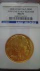 2008 - W Ngc Ms70 Early Release $50 Gold Buffalo.  9999 One Ounce 24k Gold photo 2