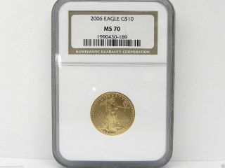 2006 Eagle Gold $10 Ngc Graded Ms 70. photo