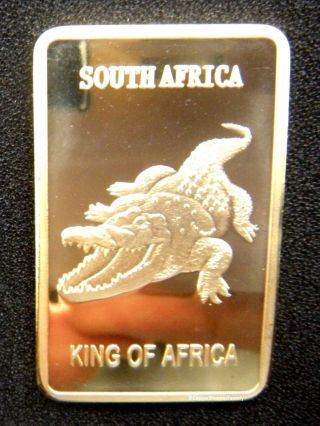 Gold Bar 1 Oz Crocodile Krugerrand 100 Mills.  999 24k 1 Ounce Fine Bullion Ingot photo