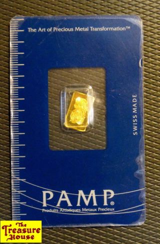 Pamp Suisse 1 G One Gram Au 999,  9 Fine Pure 24k Gold Bullion Bar/ingot Nr photo