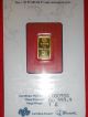 1 Gram Gold Bar Pamp Suisse Lady Fortuna (in Assay).  9999 Fine Gold photo 1