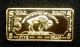 5 X 5 Gram Gold Bar American Buffalo 100 Mills.  999 24k 5 Gm Fine Bullion Ingot Gold photo 1