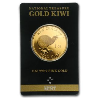 1 Oz Zealand Gold Kiwi Round photo