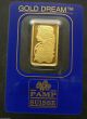 5 Gram Fortuna Pamp Suisse 24k Gold Bar.  9999 322022 Gold photo 1