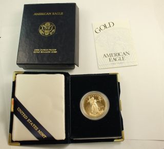 1998 United States Boxed One Ounce Gold Eagle Proof Bullion Coin photo