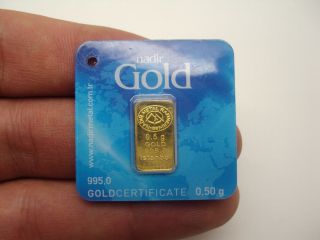 (1/2 Gram) 995/1000 24 K Nadİr Gold 0,  50 Gram Lmba Certificate photo