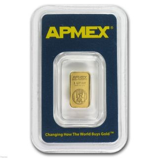 1 Gram Apmex Gold Bar In Assay Tamper Evident Packaging photo