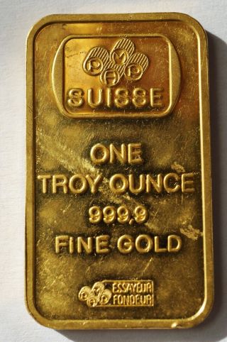 Credit Suisse 1 Oz Gold Bar photo