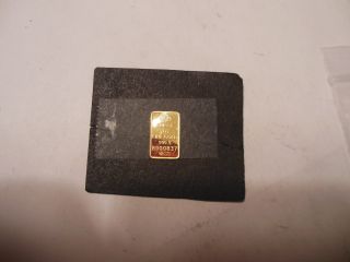 Switzerland 1 Gram Pamp Suise Lady Fortuna Gold Bar Card photo