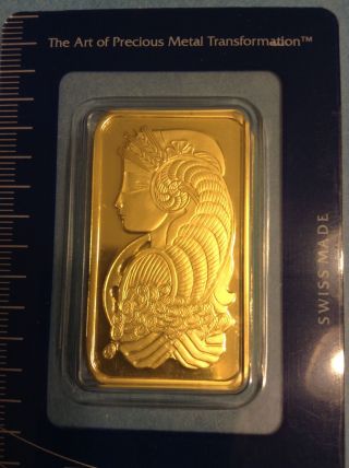 1 Oz Pamp Suisse Gold Bar (in Assay) - Ships Immediately photo