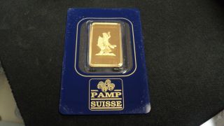 10 Gram Pamp Suisse Assay Gold Bar 9999 Pure Not Scrap photo