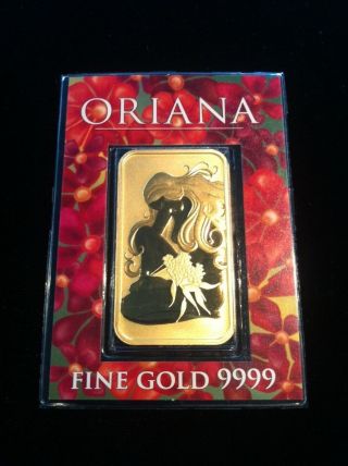 Extremely Rare 50 Gram Australian Perth Oriana Gold Bar photo