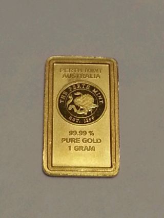 1 Gram Pure Gold Bar Perth photo