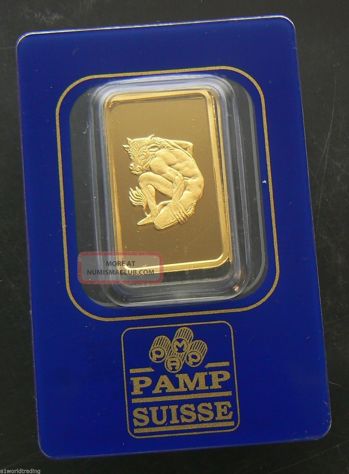 Taurus Zodiac 10 Gram Pamp Gold Bar 24k.  9999 Pure Bar 580535 Gold photo