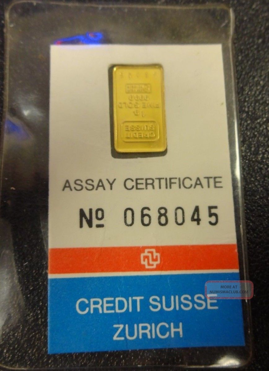 Credit suisse gold bar 1 oz fake Credit suisse gold bar 1 oz fake image
