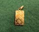 Credit Suisse 1 Gram 999 Fine Gold Bar Pendant W Serial Number In 14k Gold Bezel Gold photo 2