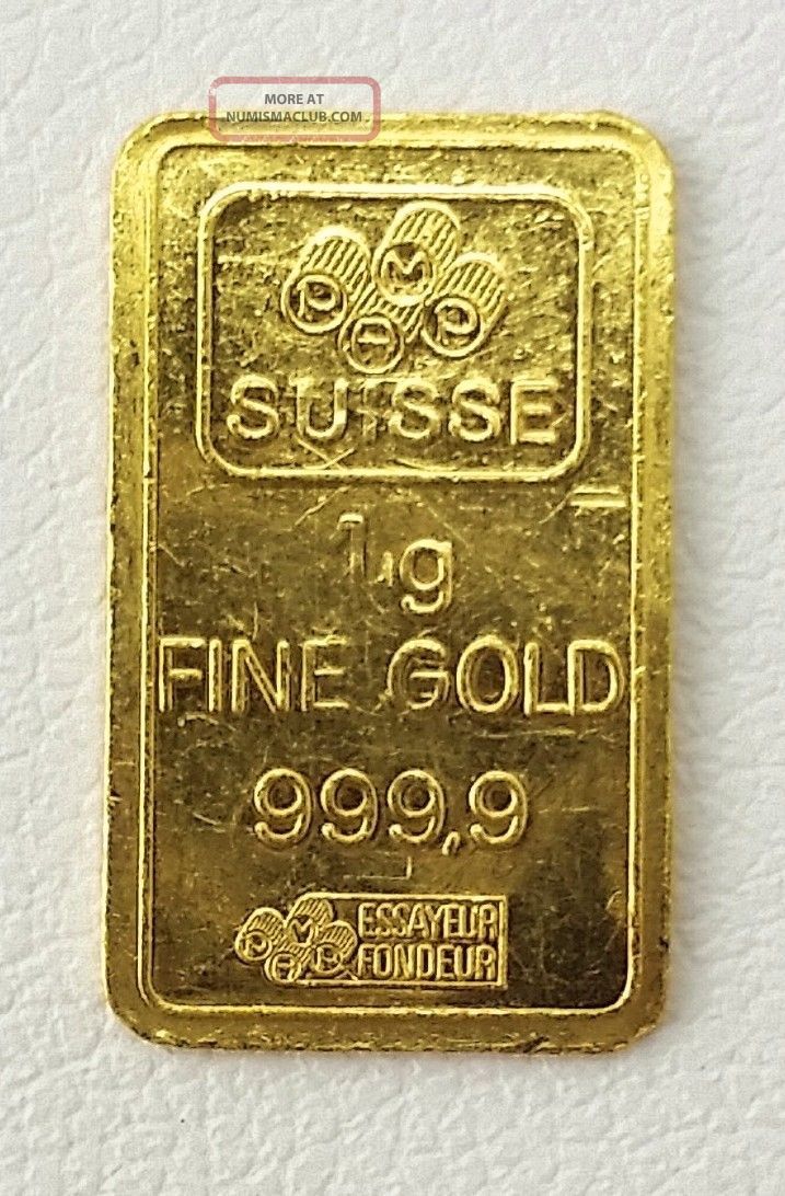 Credit Suisse 1 Gram Pure Fine. 9999 Gold Bar