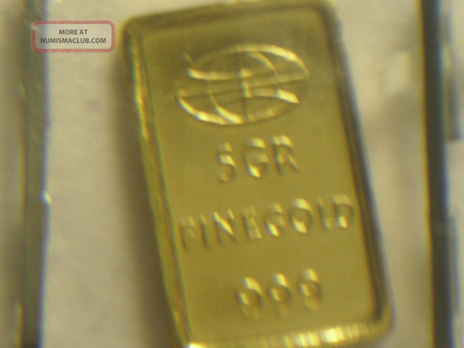 5 Grain 24k 999. Pure Fine Gold Bullions Bar Goldbarren Very Rare