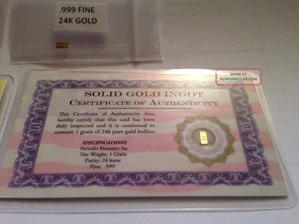 8 Grains Of 999 Fine Gold 8-grains-of-999-fine-gold