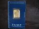 5 Gram Pamp Suisse Gold Bar.  9999 Fine (in Assay) Gold photo 1