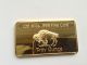 Gold Plated Bar 1 Ounce ' American Buffalo ' 100 Mills.  999 24k 1 Oz Fine Bullion Gold photo 1