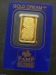 5 Gram Fortuna Pamp Suisse 24k Gold Bar.  9999 285310 Gold photo 1